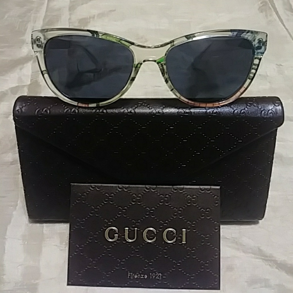 Gucci 55mm butterfly sunglasses